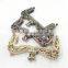 10.5cm M shape Square Vintage Gold Sewing Kiss Lock Clutch Purse Frame