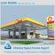Fast Installation Famous Design Pre-engineering Steel Grid Gas Station Roof