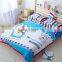 2016 Latest Doraemon bedding set 100% cotton cartoon bedding set Sheet + Quilt + Pillowcase for Children