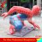 Cheap quality life size fiberglass spider-man sculpture for sale