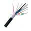 GYTS armoured 12 core fiber optic cable aerial 6 core single mode g652d