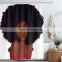 i@home 100% polyester african black art bathroom shower curtains custom digital printing