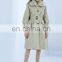 TWOTWINSTYLE Windbreaker For Women Lapel Long Sleeve High Waist With Sashes Loose Casual