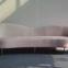 Hot sell Modern sofa-velvet cover, golden legs, 3seater HF1049