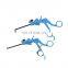 Geyi laparoscopic instrument autoclavable grasper 1+2 teeth double action with insulated handle