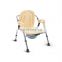 Wholesale price aluminum commode folding chair Toilet Chair with armrest for elder and disable
