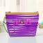 Transparent fashion cosmetic bag, several colorful colors with bowknot