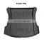 For Tesla model 3 2005-2020 rubber TPE fully surrounded foot pad floor mat car trunk pad front rear storage box protection pad
