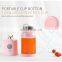 2021 New USB Rechargeable 7.4V Powerful Fruit Smoothie Mixing Portable Blender Juicer with Bottom Cover