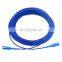 ftth sc simplex 3 meter spiral armored fiber optic armored patch cord sc/apc-sc/apc armoured fiber optic patch cord