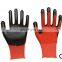 13Gauge Seamless Knit Polyester Smooth Slippery Nitrile Coating Gloves With Solid Grip For Automotive Stacking Oily Panels