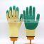 Cheap Heavy Industry Hand Knitted Cotton Crinkle Latex Coated Anti Slip Hand Glove