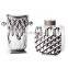 Vintage Luxury Retro Pattern Golden Silver Edge Decorative Ceramic Vase  for Home Decor