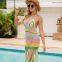 Beach hand-woven colorful one-piece dress