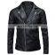 Fashion Men Leather jacket Spring autumn Casual Men Leather Jacket New Male Solid color slim outerwear Size S-3XL