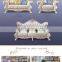 Foshan Factory Wholesale Grain Leather Classic Antique Solid Wood Living Room Sofas Set