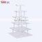 retail store cupcake stand holder clear square 105 cup 6 tiers acrylic cupcake shelf