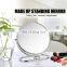 360 degree rotate round shape makeup vanity mirror high quality home 1x3x magnify wall-hanging table free standing makeup mirror