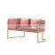 Nordic iron art single double sofa simple modern net red light luxury clothing store negotiation reception area table and chair