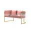 Nordic iron art single double sofa simple modern net red light luxury clothing store negotiation reception area table and chair