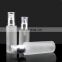 frosted glass cosmetic bottle with pump round bottle spray dropper lotion bottle and jars silver gold pump 50ml 100ml 150ml