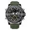 SMAEL 1325 Men's Fashion&Casual Watch Quartz+Digital Movement Leather Band Business Watch Alarm Date Week
