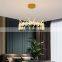 Bedroom Living Room Bedroom Chandeliers Modern LED Kids Round Gold and Pink LED Pendant Light