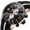 Fashionable Small order custom your logo oem stainless steel luxury chronograph men sports watch