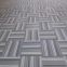 Carpet pattern PVC floor tile Guangdong factory wholesale SPC floor 4mm plastic floor block vinyl base brick