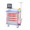 High Quality Movable Hospital Medical ABS Plastic Trolley Emergency Crash Cart For Sale
