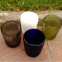 Fast Delivery Pressed Colorful Glass Drinking Tumbler