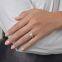 Solitaire princess cut  diamond ring 18K gold IGI certification
