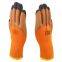 Thicked Polyester Knitted Foamed Latex Palm and Fingers Double Coated Safety Work Gloves