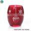 Christmas red glass candle jar shades / table top candelbra / jar for candles wholesale                        
                                                Quality Choice