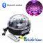 Mini Bluetooth Voice activated RGB LED Crystal Magic Ball Effect Light,Disco Stage Lighting with USB and Remote