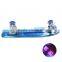 4 PU wheels cool flash wheel rocking Cruiser skate board skateboard transparent blue PC EC-FC02