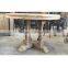 RE-1504 Wood Carved Dining Table Legs Reclaimed Wood 12 Seater Dining Table