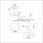 Excellent Quality basin brass waste accessories chrome palted bottle trap square siphon(J244-T)