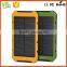 Portable dual usb 10000mah solar charger for travel