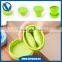 Travel use temperature sensitive silicone cup