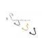 4PCS Different Colors Nose Piercing Unique Design Stainless Steel Twist Nose Lip Ring Nose Stud Body Piercing Jewelry For Women