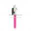 Colorful foldable camera mini bluetooth monopod selfie stick with mirror for iphone