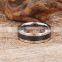 High quality jewelry black carbon fiber tungsten ring popular items tungsten ring for men