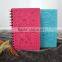 wholesale Promotion Gift Item sprial bound leather journal diary notebook cover