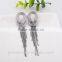 Fashion Simple Gold Chain Tassel Women Long Snake Chain Drop Earrings