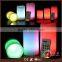 Vanilla scented ivory LED candles with colorful remote control