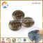 Garment Accessories Vintage Coffee Alloy Embossed Metal Button                        
                                                Quality Choice