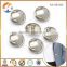 Fashion Designer Silver Color Custom Metal Shank Printed Clothing Sewing Buttons