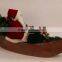 XM-A6025 32 Inch Indoor Lighted Tree Santa Sitting Boat for Christmas Decoration
