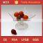 Popular clear glass square fruit plates with stand